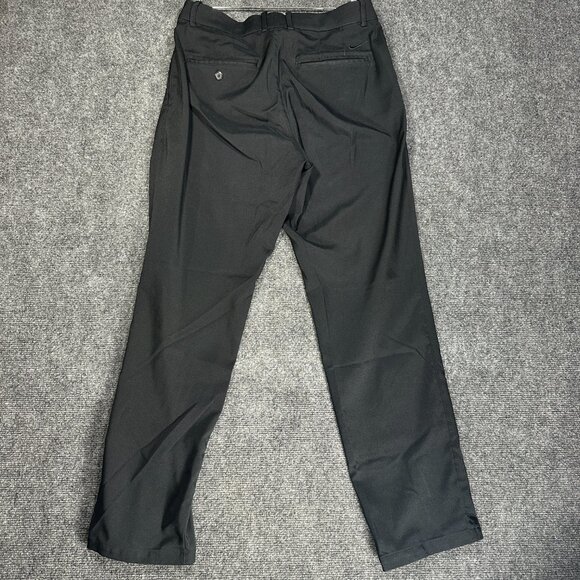 Nike Victory Golf Pants Mens 32 Dri Fit Black Stretch Flat Front Pockets Logo - Picture 5 of 8